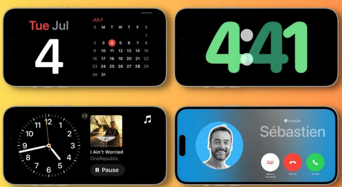 拖市镇苹果手机维修分享iOS17横屏充电待机显示有什么好处 