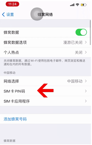 拖市镇苹果14维修网分享如何给iPhone14的SIM卡设置密码 