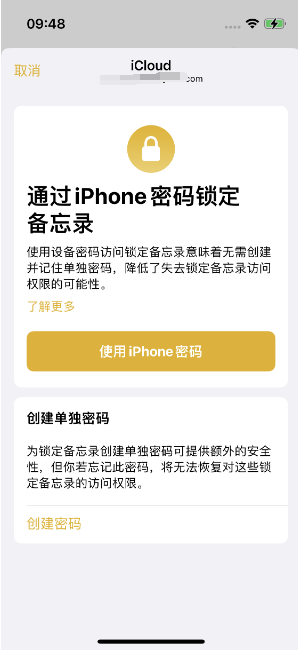 拖市镇苹果14维修店分享iPhone 14备忘录加密方法教程 