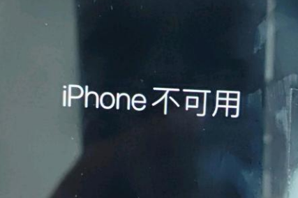 拖市镇苹果服务网点分享锁屏界面显示“iPhone 不可用”如何解决 